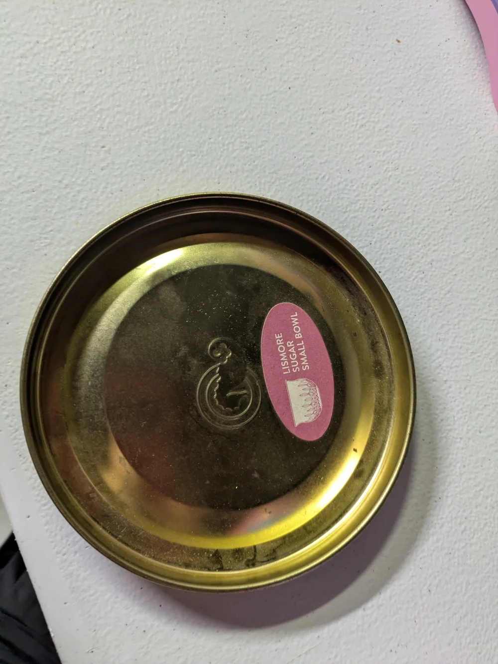 Waterford Pink & Gold Decorative Tin